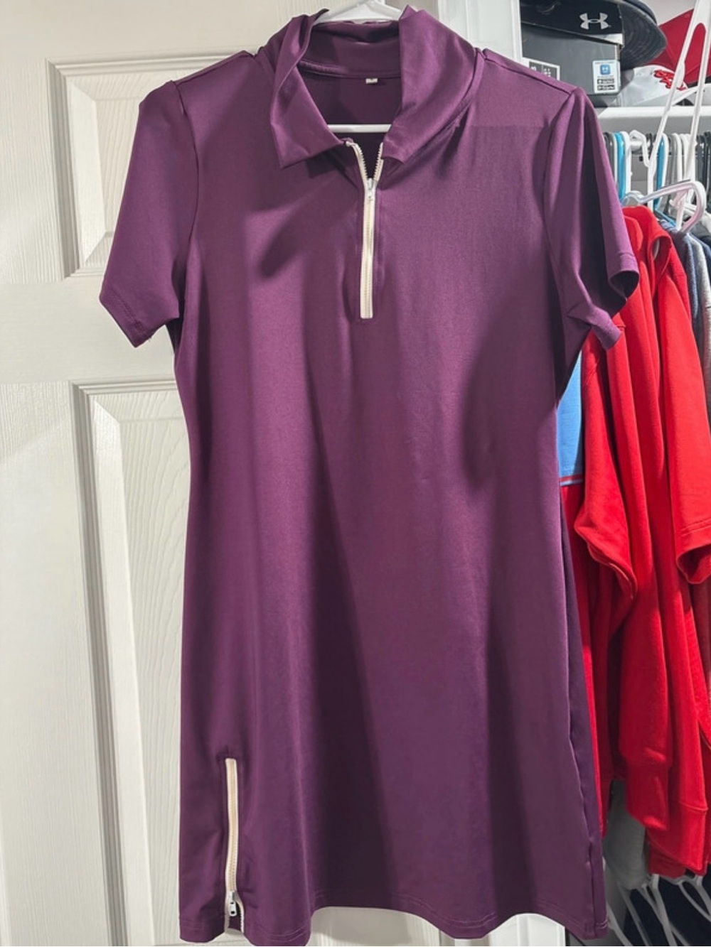 Women’s Purple Zip-Front Dress